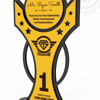 Intra απο ξύλο plywood 3mm-4mm πάχος Award Trophy κοπής με λέιζερ Δίασταση 15x15 cm INTRAFABR-119476527 - Image 2