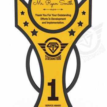 Intra απο ξύλο plywood 3mm-4mm πάχος Award Trophy κοπής με λέιζερ Δίασταση 15x15 cm INTRAFABR-119476527 - Image 3