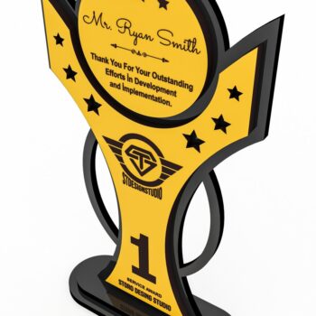 Intra απο ξύλο plywood 3mm-4mm πάχος Award Trophy κοπής με λέιζερ Δίασταση 15x15 cm INTRAFABR-119476527 - Image 4