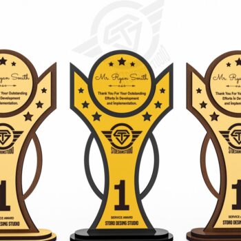 Intra απο ξύλο plywood 3mm-4mm πάχος Award Trophy κοπής με λέιζερ Δίασταση 15x15 cm INTRAFABR-119476527 - Image 5