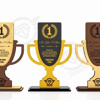 Intra απο ξύλο plywood 3mm-4mm πάχος Award Trophy κοπής με λέιζερ Δίασταση 9x1 cm INTRAFABR-119476537 - Image 5