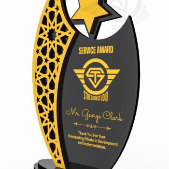 Intra απο ξύλο plywood 3mm-4mm πάχος Award Trophy κοπής με λέιζερ Δίασταση 9x1 cm INTRAFABR-119476540 - Image 2