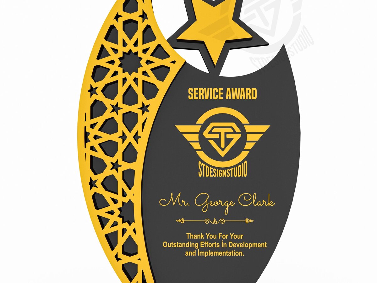 Intra απο ξύλο plywood 3mm-4mm πάχος Award Trophy κοπής με λέιζερ Δίασταση 9x1 cm INTRAFABR-119476540 - Image 3