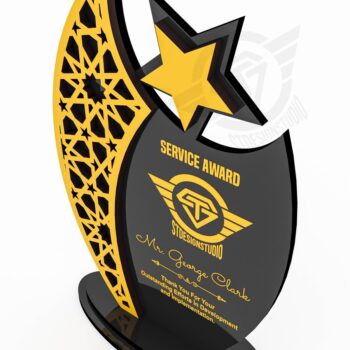 Intra απο ξύλο plywood 3mm-4mm πάχος Award Trophy κοπής με λέιζερ Δίασταση 9x1 cm INTRAFABR-119476540 - Image 4