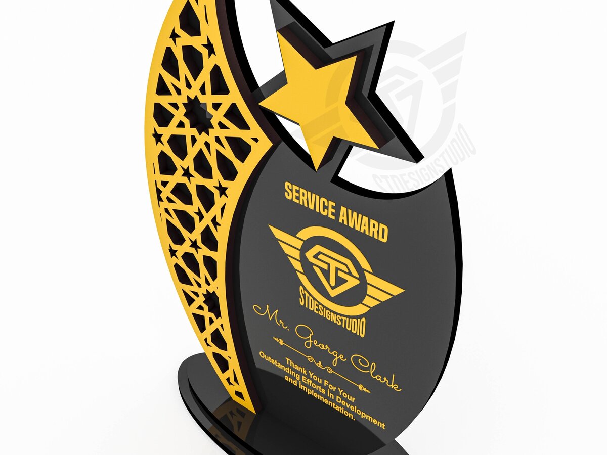 Intra απο ξύλο plywood 3mm-4mm πάχος Award Trophy κοπής με λέιζερ Δίασταση 9x1 cm INTRAFABR-119476540 - Image 4