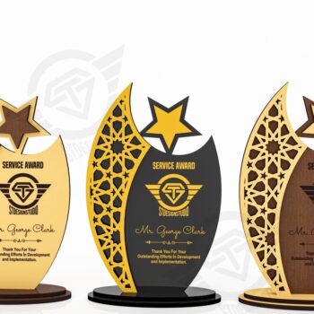Intra απο ξύλο plywood 3mm-4mm πάχος Award Trophy κοπής με λέιζερ Δίασταση 9x1 cm INTRAFABR-119476540 - Image 5