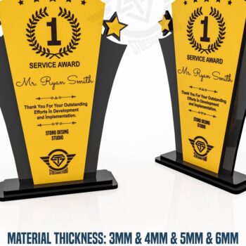 Intra απο ξύλο plywood 3mm-4mm πάχος Award Trophy κοπής με λέιζερ Δίασταση 9x1 cm INTRAFABR-119476530 - Image 1