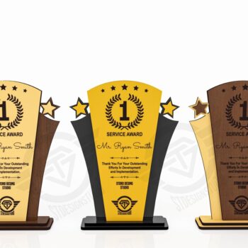 Intra απο ξύλο plywood 3mm-4mm πάχος Award Trophy κοπής με λέιζερ Δίασταση 9x1 cm INTRAFABR-119476530 - Image 5