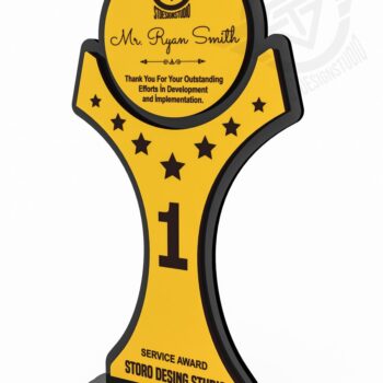 Intra απο ξύλο plywood 3mm-4mm πάχος Award Trophy κοπής με λέιζερ Δίασταση 7x1 cm INTRAFABR-119476528 - Image 2