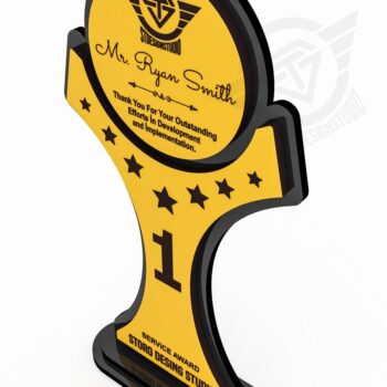 Intra απο ξύλο plywood 3mm-4mm πάχος Award Trophy κοπής με λέιζερ Δίασταση 7x1 cm INTRAFABR-119476528 - Image 4