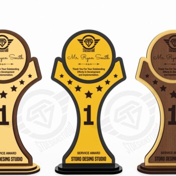 Intra απο ξύλο plywood 3mm-4mm πάχος Award Trophy κοπής με λέιζερ Δίασταση 7x1 cm INTRAFABR-119476528 - Image 5