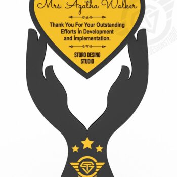 Intra απο ξύλο plywood 3mm-4mm πάχος Award Trophy κοπής με λέιζερ Δίασταση 15x15 cm INTRAFABR-119476525 - Image 3