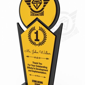 Intra απο ξύλο plywood 3mm-4mm πάχος Award Trophy κοπής με λέιζερ Δίασταση 9x1 cm INTRAFABR-119476534 - Image 2