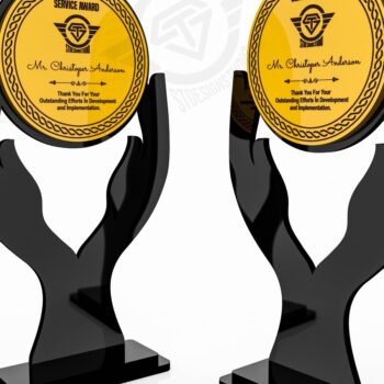 Intra απο ξύλο plywood 3mm-4mm πάχος Award Trophy κοπής με λέιζερ Δίασταση 15x15 cm INTRAFABR-119476541 - Image 2