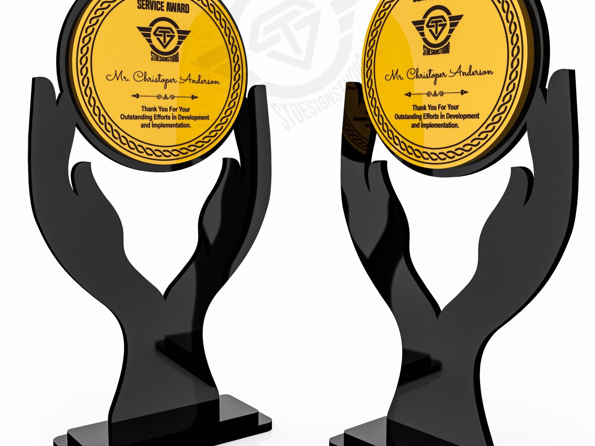 Intra απο ξύλο plywood 3mm-4mm πάχος Award Trophy κοπής με λέιζερ Δίασταση 15x15 cm INTRAFABR-119476541 - Image 2