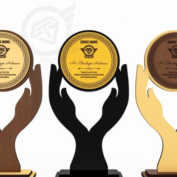 Intra απο ξύλο plywood 3mm-4mm πάχος Award Trophy κοπής με λέιζερ Δίασταση 15x15 cm INTRAFABR-119476541 - Image 4