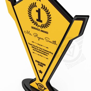 Intra απο ξύλο plywood 3mm-4mm πάχος Award Trophy κοπής με λέιζερ Δίασταση 9x1 cm INTRAFABR-119476529 - Image 4