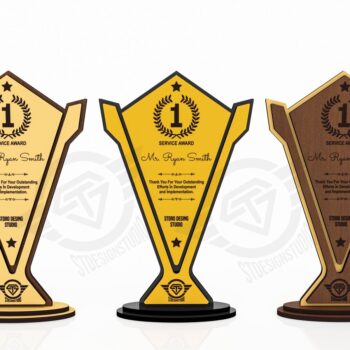 Intra απο ξύλο plywood 3mm-4mm πάχος Award Trophy κοπής με λέιζερ Δίασταση 9x1 cm INTRAFABR-119476529 - Image 5