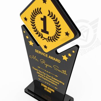 Intra απο ξύλο plywood 3mm-4mm πάχος Award Trophy κοπής με λέιζερ Δίασταση 9x1 cm INTRAFABR-119476532 - Image 4