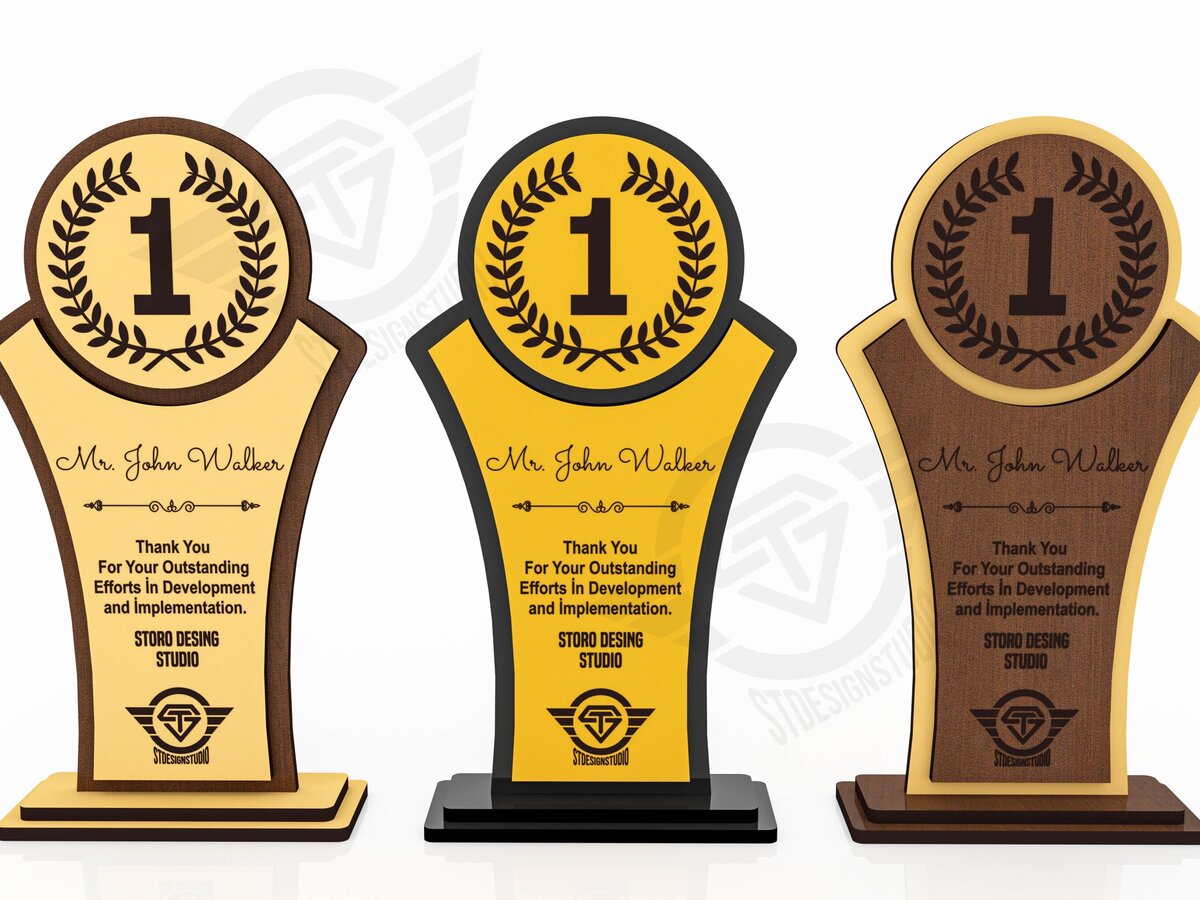 Intra απο ξύλο plywood 3mm-4mm πάχος Award Trophy κοπής με λέιζερ Δίασταση 15x15 cm INTRAFABR-119476536 - Image 5