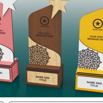 Intra απο ξύλο plywood 3mm-4mm πάχος Award Trophy , Wood Award Δίασταση 15x15 cm INTRAFABR-52603549 - Image 1