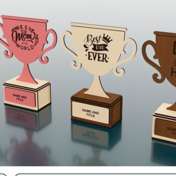 Intra απο ξύλο plywood 3mm-4mm πάχος Award Trophy , Wood Award Δίασταση 15x15 cm INTRAFABR-54716884 - Image 1