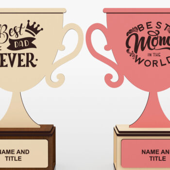 Intra απο ξύλο plywood 3mm-4mm πάχος Award Trophy , Wood Award Δίασταση 15x15 cm INTRAFABR-54716884 - Image 2