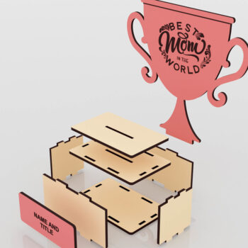 Intra απο ξύλο plywood 3mm-4mm πάχος Award Trophy , Wood Award Δίασταση 15x15 cm INTRAFABR-54716884 - Image 4