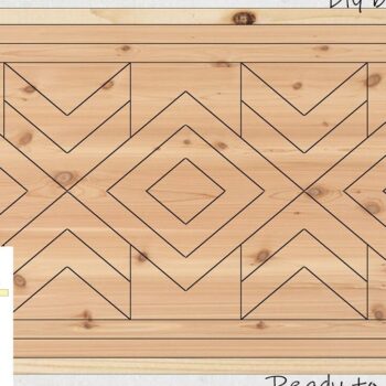 Intra απο ξύλο plywood 3mm-4mm πάχος κοπής με λέιζερ Aztec Barn Quilt Δίασταση 15x15 cm INTRAFABR-37056391 - Image 2