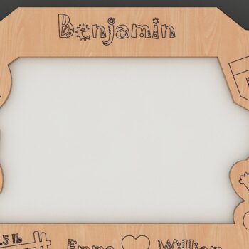 Intra απο ξύλο plywood 3mm-4mm πάχος Πλαίσιο λεπτομερειών γέννησης ανακοίνωσης μωρού Δίασταση 30x20 cm INTRAFABR-39426901 - Image 7