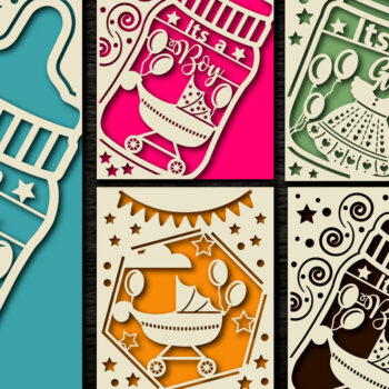 Intra απο ξύλο plywood 3mm-4mm πάχος Baby Ανακοίνωση Mega Δίασταση 15x15 cm INTRAFABR-69855660 - Image 3