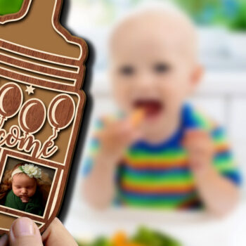 Intra απο ξύλο plywood 3mm-4mm πάχος Baby Ανακοίνωση Mega Δίασταση 15x15 cm INTRAFABR-69855660 - Image 4