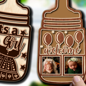 Intra απο ξύλο plywood 3mm-4mm πάχος Baby Ανακοίνωση Mega Δίασταση 15x15 cm INTRAFABR-69855660 - Image 5