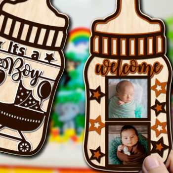 Intra απο ξύλο plywood 3mm-4mm πάχος Baby Ανακοίνωση Mega Δίασταση 15x15 cm INTRAFABR-69855660 - Image 8