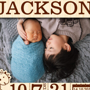 Intra απο ξύλο plywood 3mm-4mm πάχος Βρεφική Ανακοίνωση Κορνίζα Φωτογραφιών Κοπή  Δίασταση 20x30 cm INTRAFABR-115529647 - Image 10