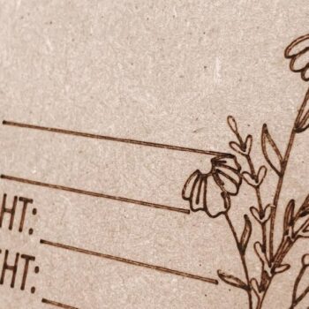 Intra απο ξύλο plywood 3mm-4mm πάχος Baby Announcement Photo Prop Δίασταση 4x4 cm INTRAFABR-75317279 - Image 3