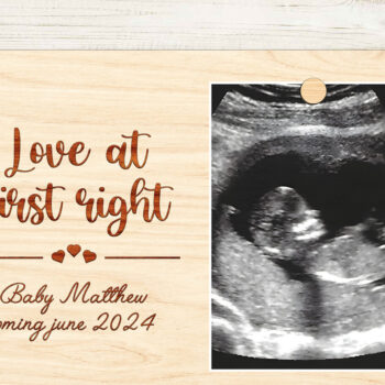 Intra απο ξύλο plywood 3mm-4mm πάχος Βρεφική Ανακοίνωση Ξύλινη πινακίδα Πλάκα Δίασταση 20x30 cm INTRAFABR-97024806 - Image 2