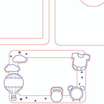 Intra απο ξύλο plywood 3mm-4mm πάχος Κορνίζα γέννησης μωρού Δίασταση 20x30 cm INTRAFABR-102981410 - Image 3
