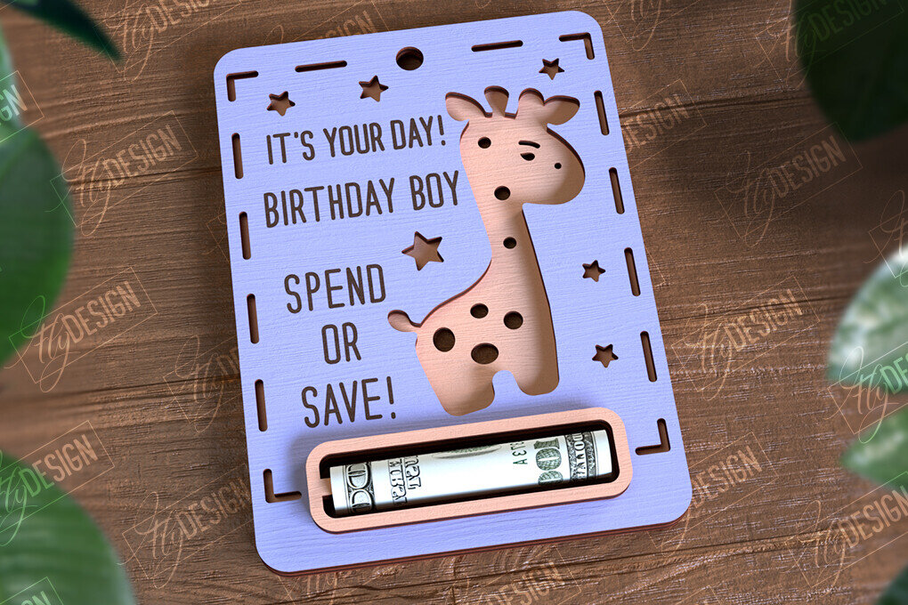 Intra απο ξύλο plywood 3mm-4mm πάχος Baby Boy Money Card | Ευχετήρια κάρτα |CNC Δίασταση 10×20 cm INTRAFABR-97155213