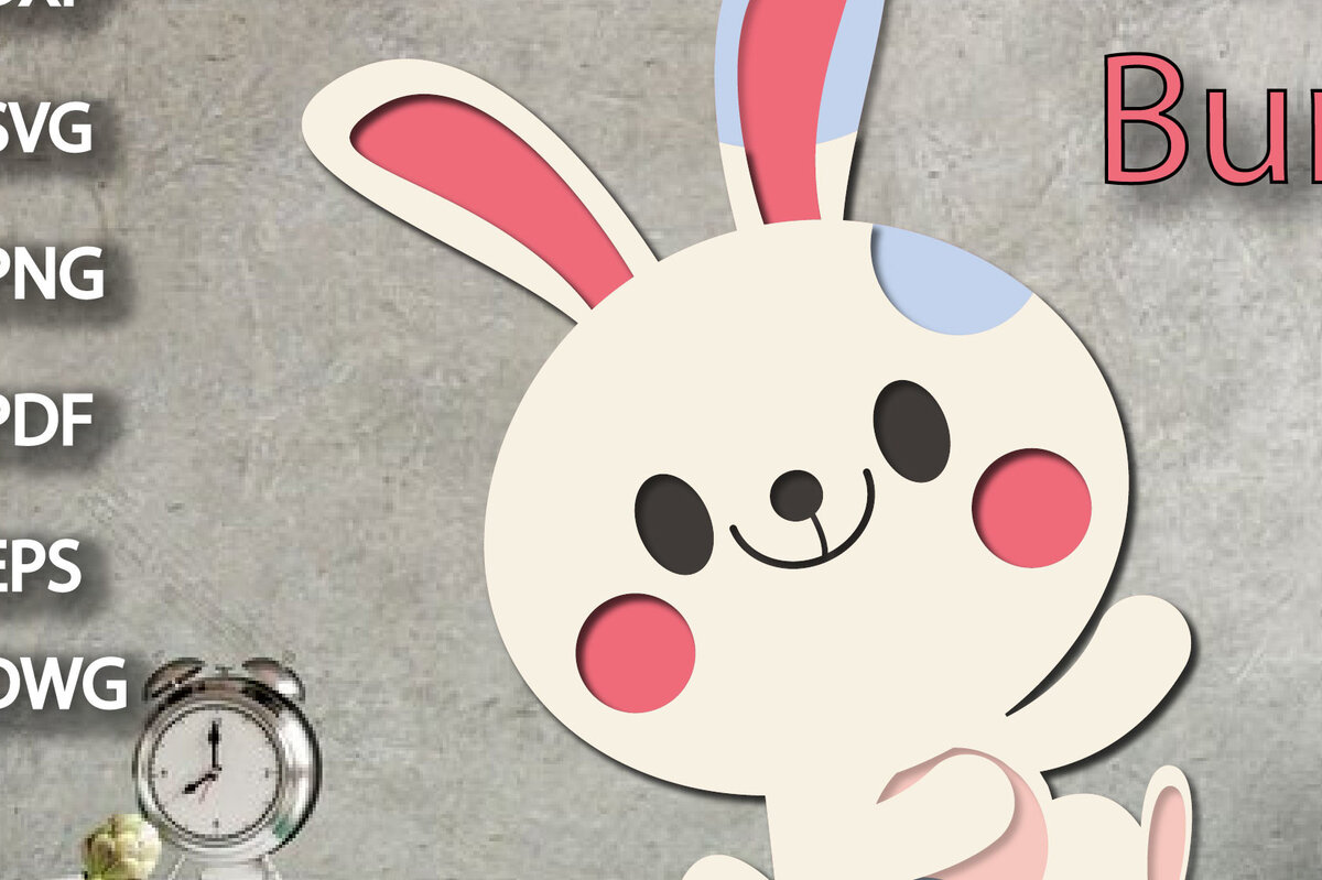 Intra απο ξύλο plywood 3mm-4mm πάχος Baby Bunny Πολυστρωματική Δίασταση 15x15 cm INTRAFABR-26241645