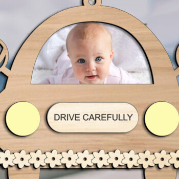 Intra απο ξύλο plywood 3mm-4mm πάχος Στολίδι για μωρό αυτοκινήτου Νεογέννητο Δίασταση 3x3 cm INTRAFABR-105812267 - Image 1