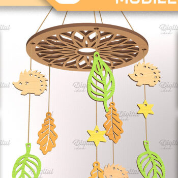 Intra απο ξύλο plywood 3mm-4mm πάχος  Mobile Dream Catcher για Baby Δίασταση 30x20 cm INTRAFABR-85703334 - Image 1