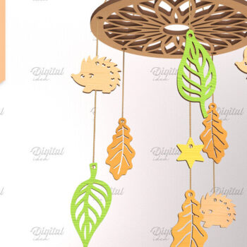 Intra απο ξύλο plywood 3mm-4mm πάχος Baby Dream Catcher Mobile Cut  Δίασταση 30x20 cm INTRAFABR-85702082 - Image 1