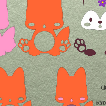 Intra απο ξύλο plywood 3mm-4mm πάχος Baby Fox | Πρότυπο θόλου καραμέλας Δίασταση 30x20 cm INTRAFABR-108278394 - Image 1