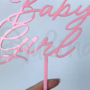 Intra απο ξύλο plywood 3mm-4mm πάχος BABY GIRL ΚΛΑΣΙΚΟ ΤΟΠΕΡ ΤΟΥΡΤΑΣ Δίασταση 15×15 cm INTRAFABR-57925456