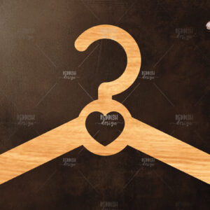 Intra απο ξύλο plywood 3mm-4mm πάχος Baby Hanger κοπής με λέιζερ Δίασταση 15x15 cm INTRAFABR-118335696