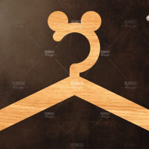 Intra απο ξύλο plywood 3mm-4mm πάχος Baby Hanger κοπής με λέιζερ Δίασταση 15x15 cm INTRAFABR-118336084
