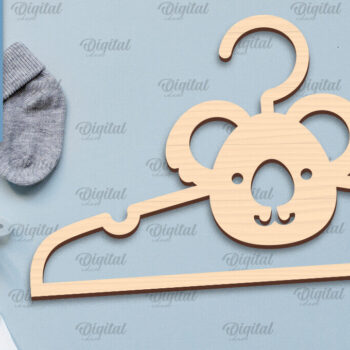 Intra απο ξύλο plywood 3mm-4mm πάχος Βρεφικές κρεμάστρες κομμένες με λέιζερ Δίασταση 30x20 cm INTRAFABR-99144938 - Image 5