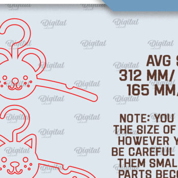Intra απο ξύλο plywood 3mm-4mm πάχος Βρεφικές κρεμάστρες κομμένες με λέιζερ Δίασταση 30x20 cm INTRAFABR-99144938 - Image 7