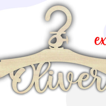 Intra απο ξύλο plywood 3mm-4mm πάχος Baby Hangers , Κρεμάστρα Δίασταση 5x5 cm INTRAFABR-61204096 - Image 3